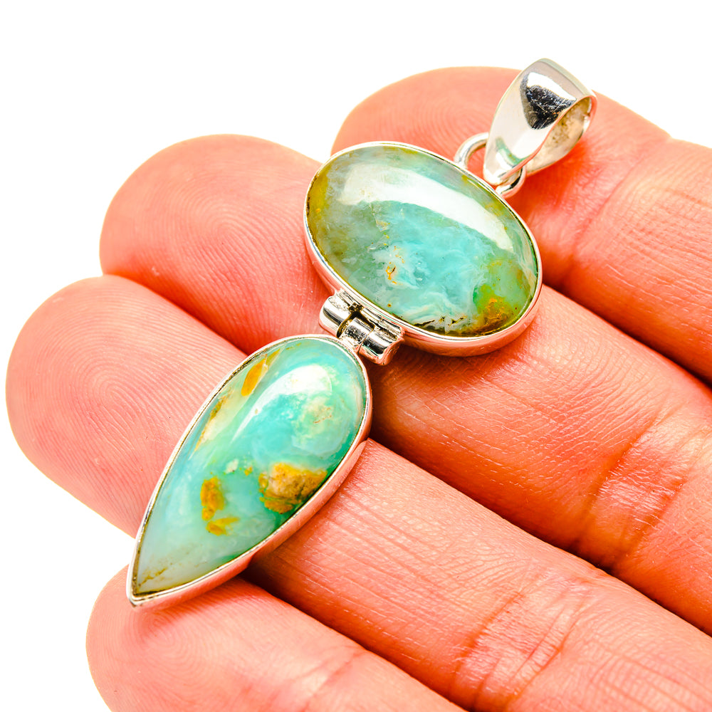 Peruvian Opal Pendants handcrafted by Anasilvercos - PD758557