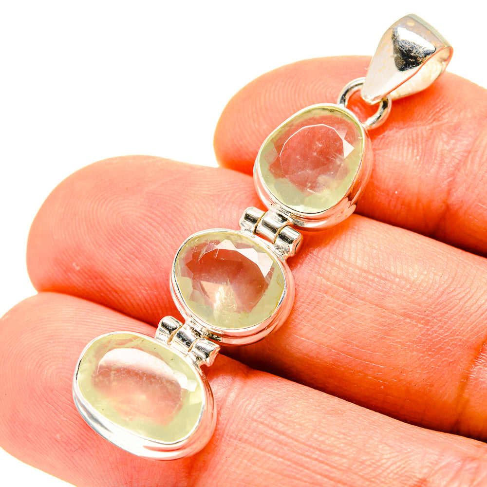 Prehnite Pendants handcrafted by Anasilvercos - PD758570