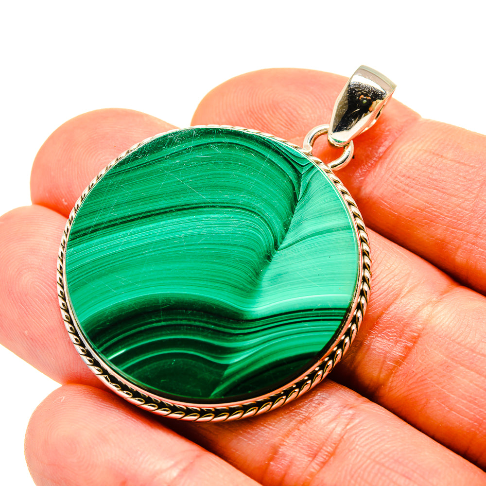 Malachite Pendants handcrafted by Anasilvercos - PD758583