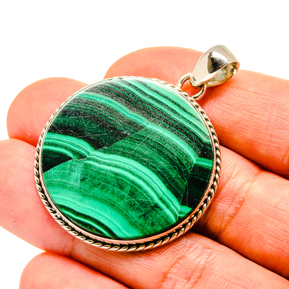Malachite Pendants handcrafted by Anasilvercos - PD758584