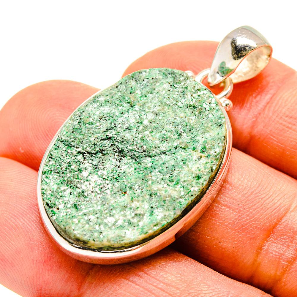 Green Fuchsite Pendants handcrafted by Anasilvercos - PD758585