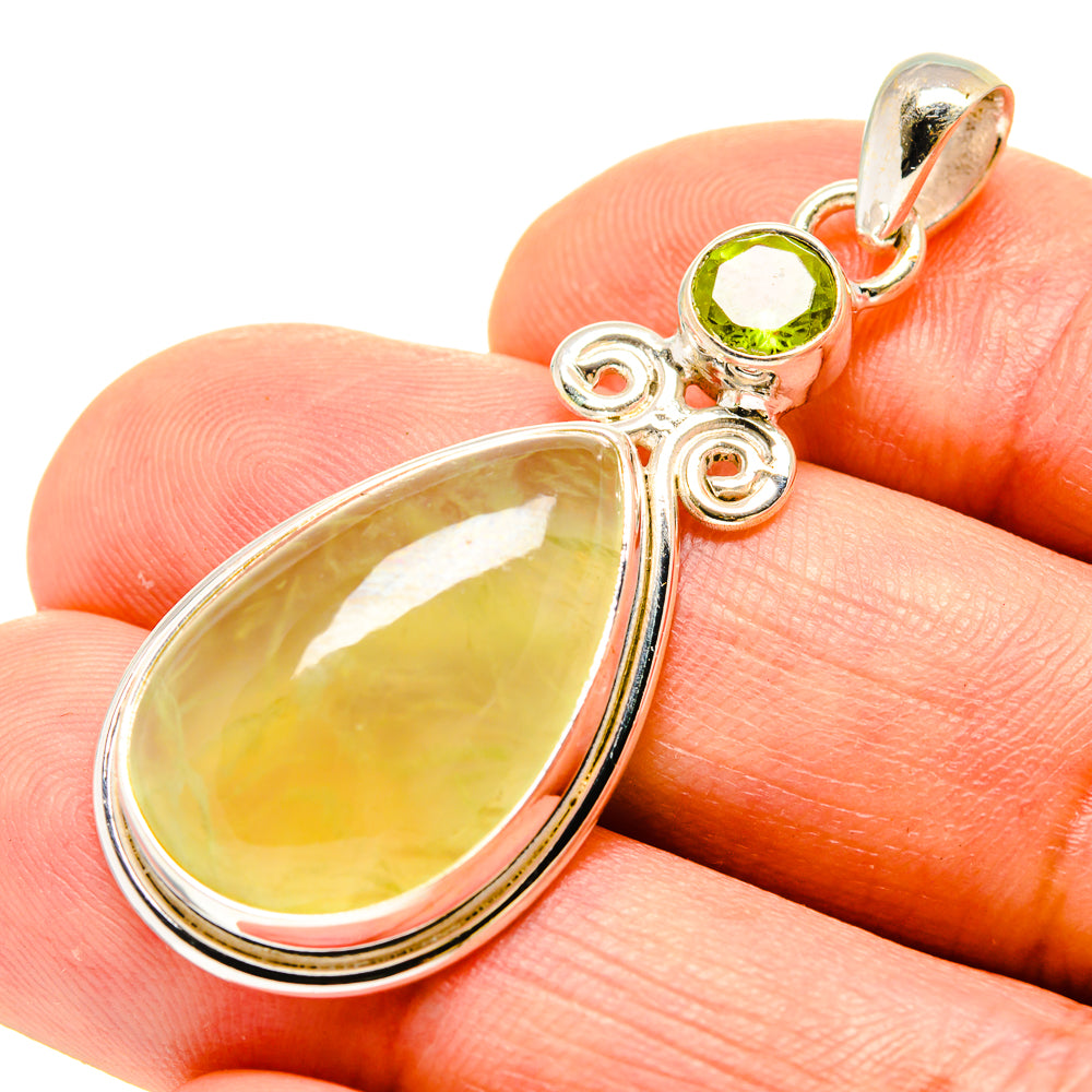 Prehnite Pendants handcrafted by Anasilvercos - PD758588