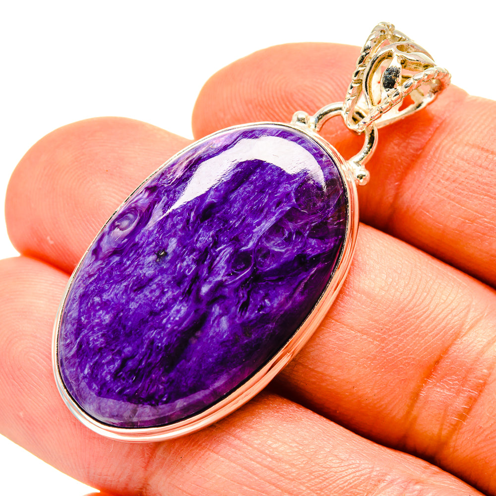 Charoite Pendants handcrafted by Anasilvercos - PD758597