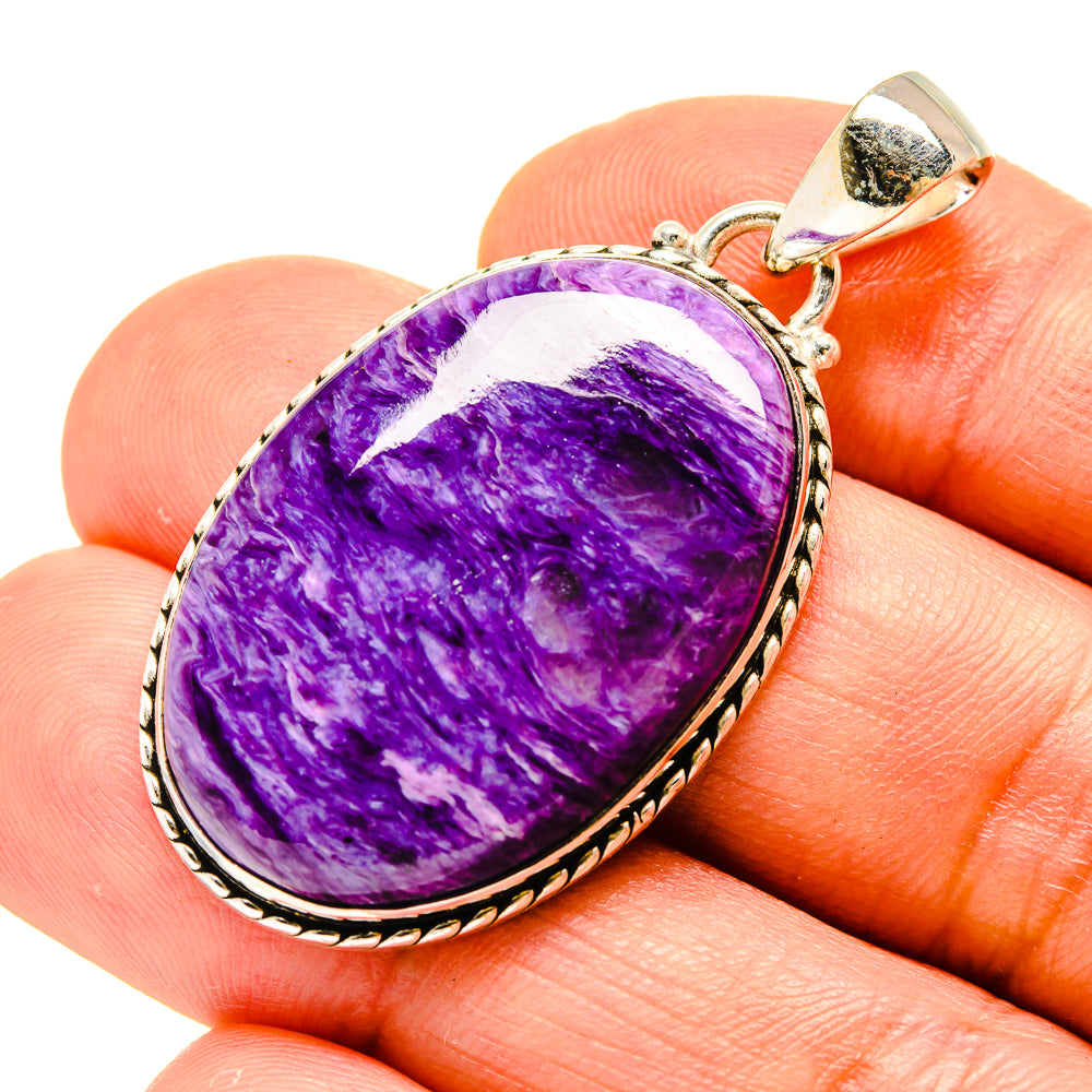 Charoite Pendants handcrafted by Anasilvercos - PD758598