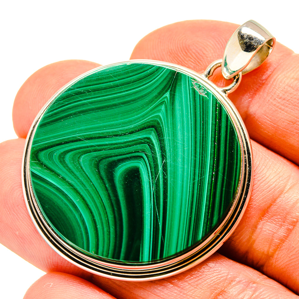 Malachite Pendants handcrafted by Anasilvercos - PD758603