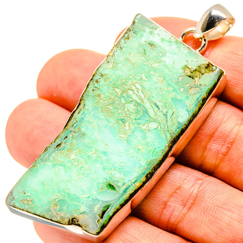 Green Fuchsite Pendants handcrafted by Anasilvercos - PD758606