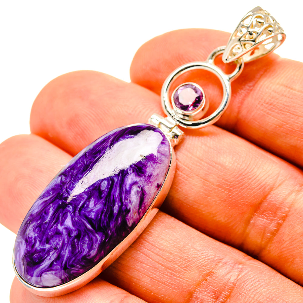 Charoite Pendants handcrafted by Anasilvercos - PD758613