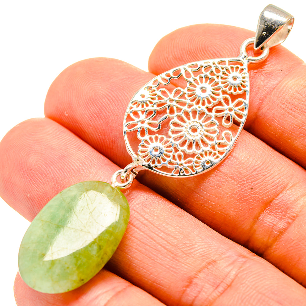 Prehnite Pendants handcrafted by Anasilvercos - PD758620