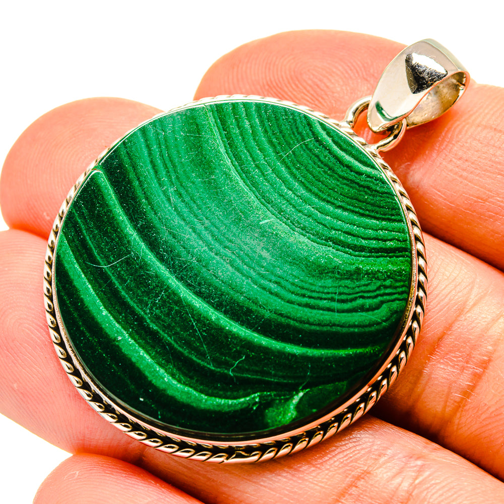 Malachite Pendants handcrafted by Anasilvercos - PD758628