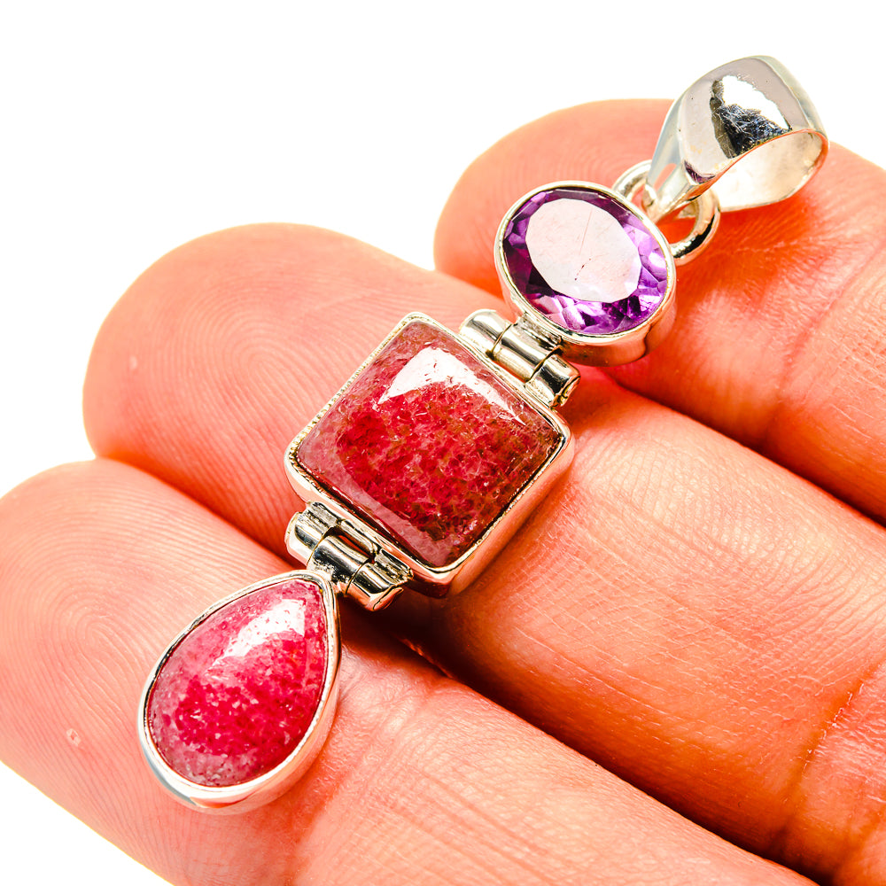 Rhodochrosite Pendants handcrafted by Anasilvercos - PD758643