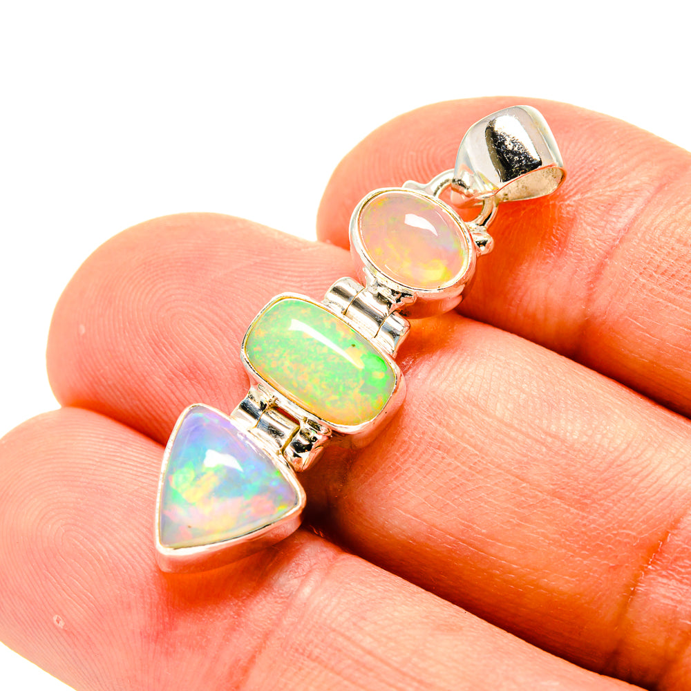 Ethiopian Opal Pendants handcrafted by Anasilvercos - PD758645