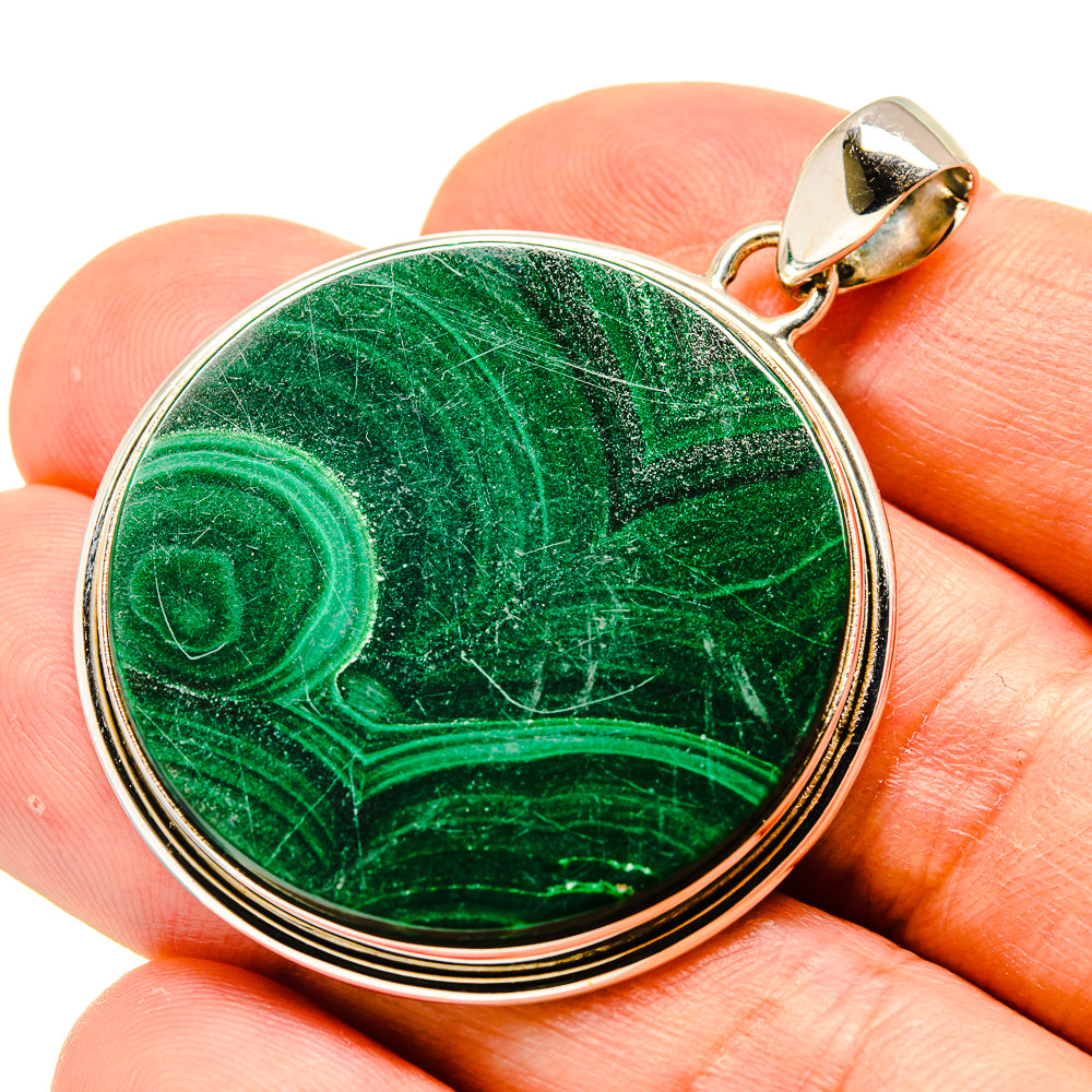 Malachite Pendants handcrafted by Anasilvercos - PD758649