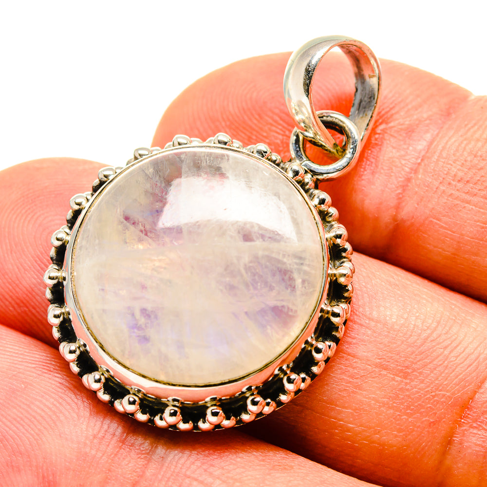 Rainbow Moonstone Pendants handcrafted by Anasilvercos - PD758666