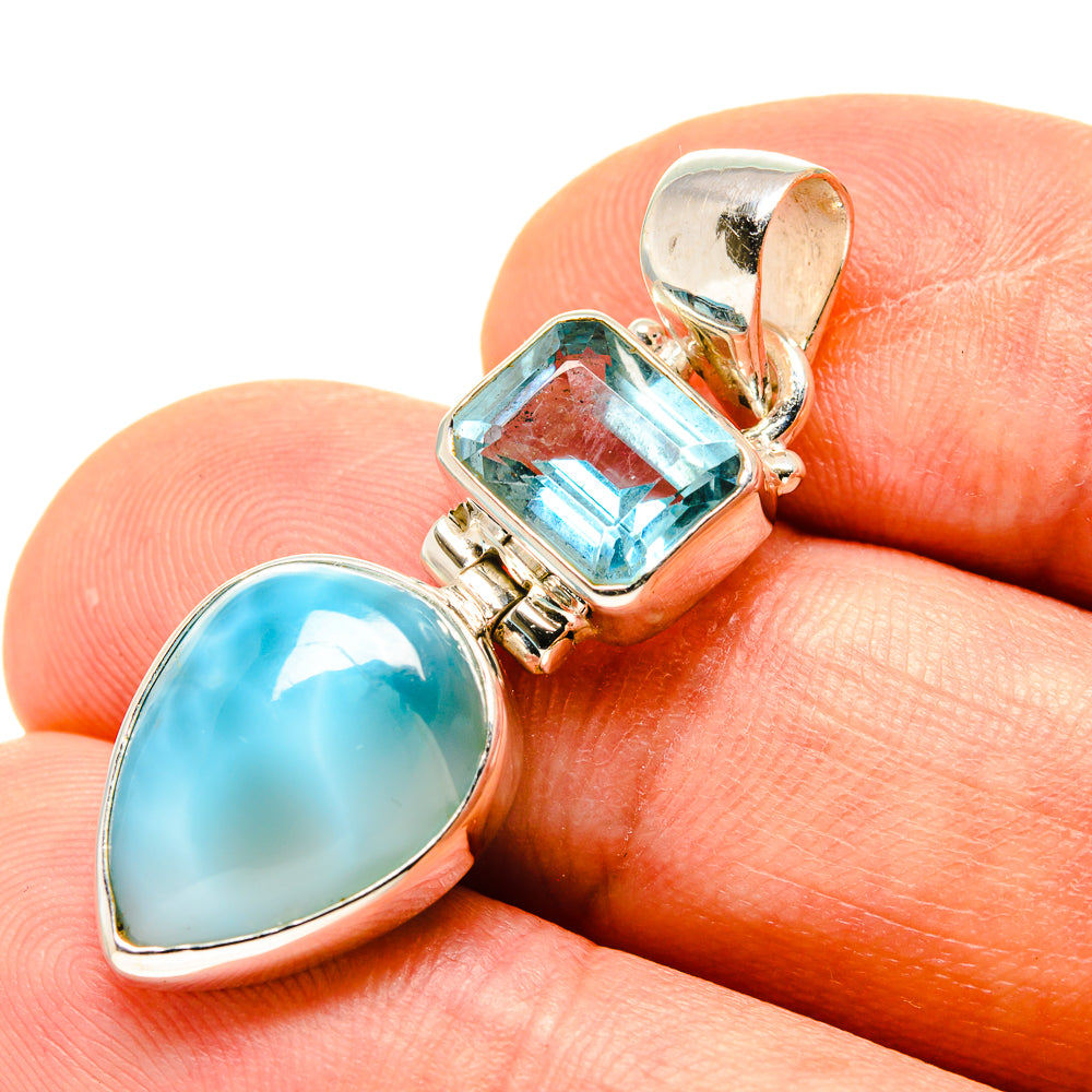 Larimar Pendants handcrafted by Anasilvercos - PD758671