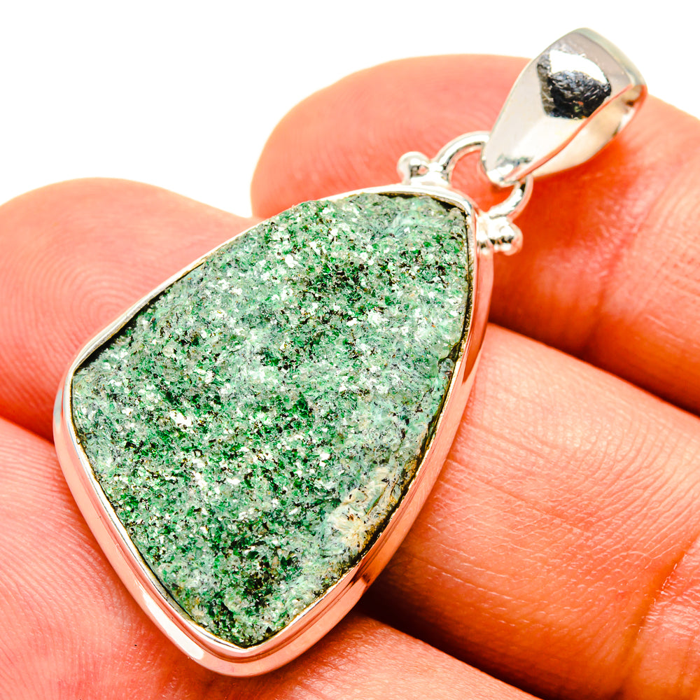 Green Fuchsite Pendants handcrafted by Anasilvercos - PD758681