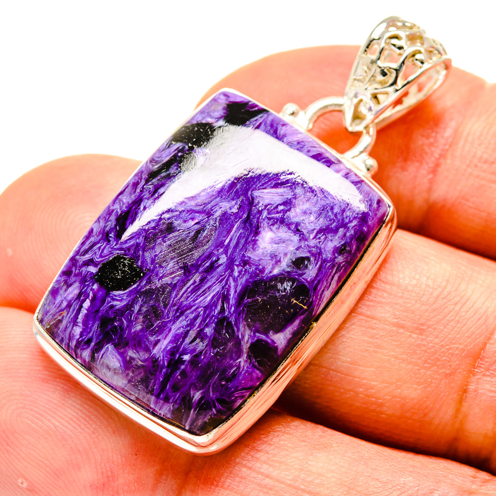 Charoite Pendants handcrafted by Anasilvercos - PD758683