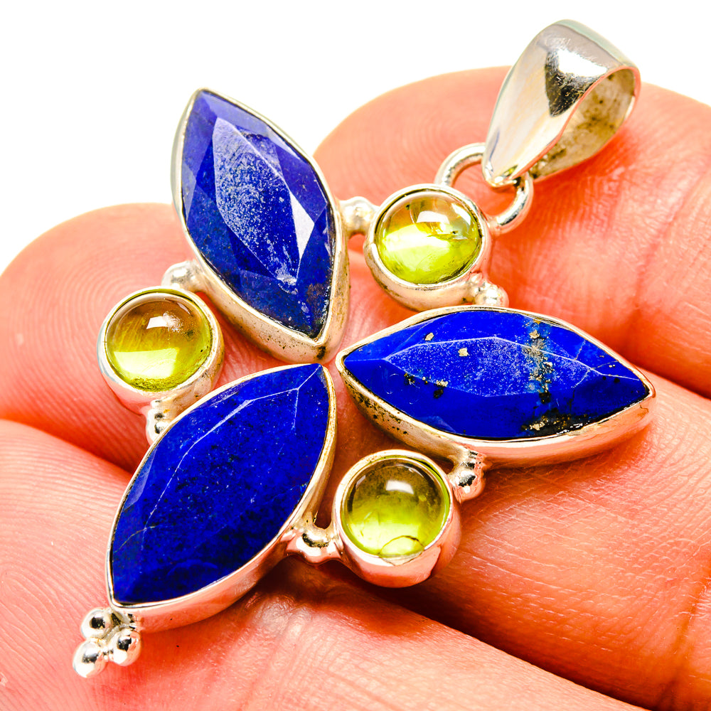 Lapis Lazuli Pendants handcrafted by Anasilvercos - PD758691