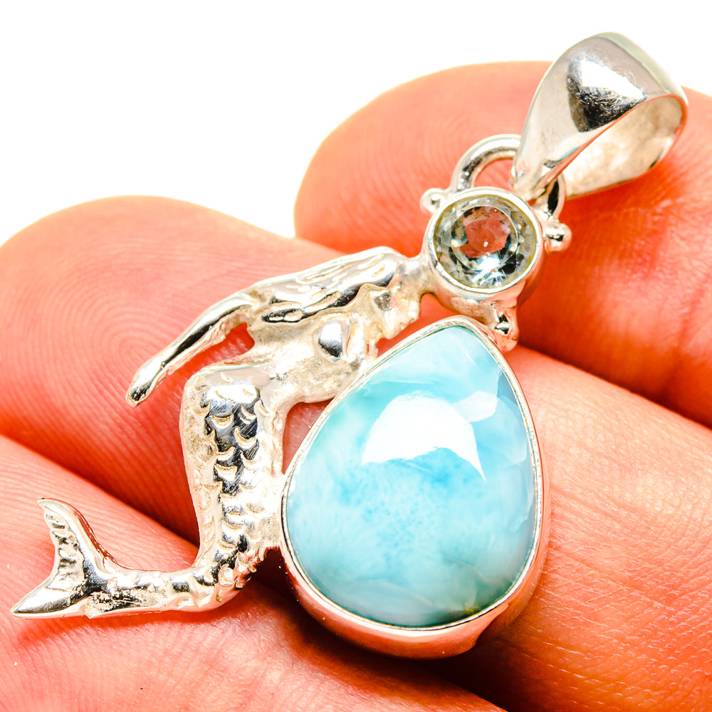 Larimar Pendants handcrafted by Anasilvercos - PD758696