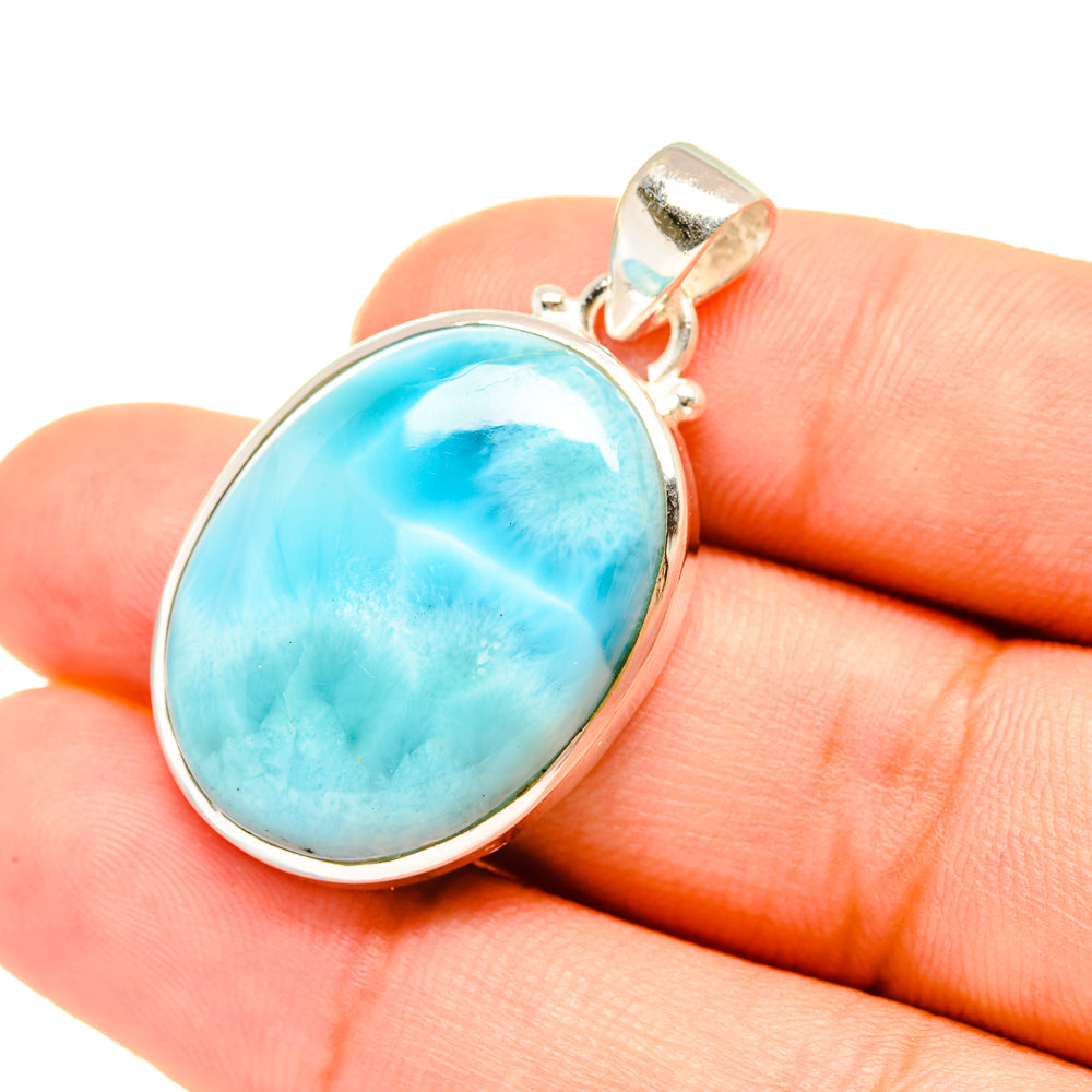 Larimar Pendants handcrafted by Anasilvercos - PD7587