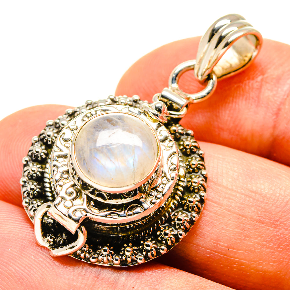 Rainbow Moonstone Pendants handcrafted by Anasilvercos - PD758705