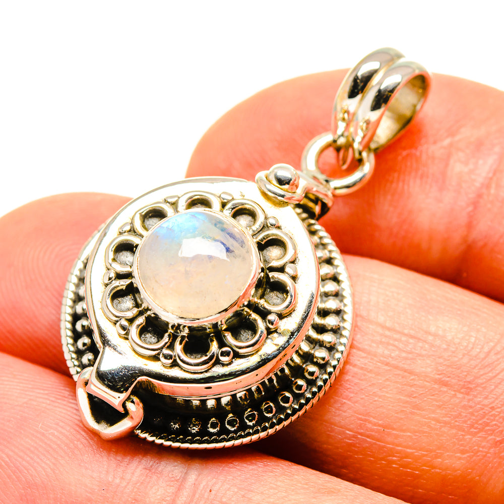 Rainbow Moonstone Pendants handcrafted by Anasilvercos - PD758707