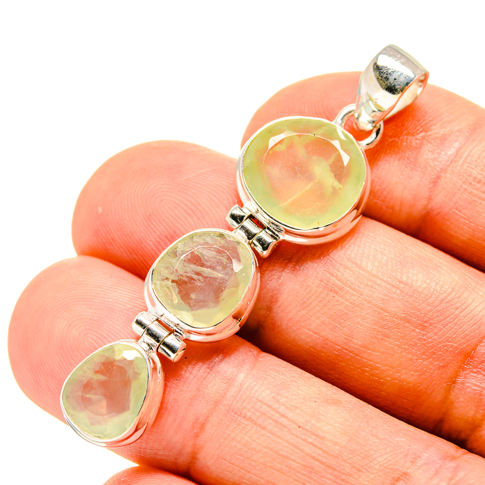 Prehnite Pendants handcrafted by Anasilvercos - PD758742