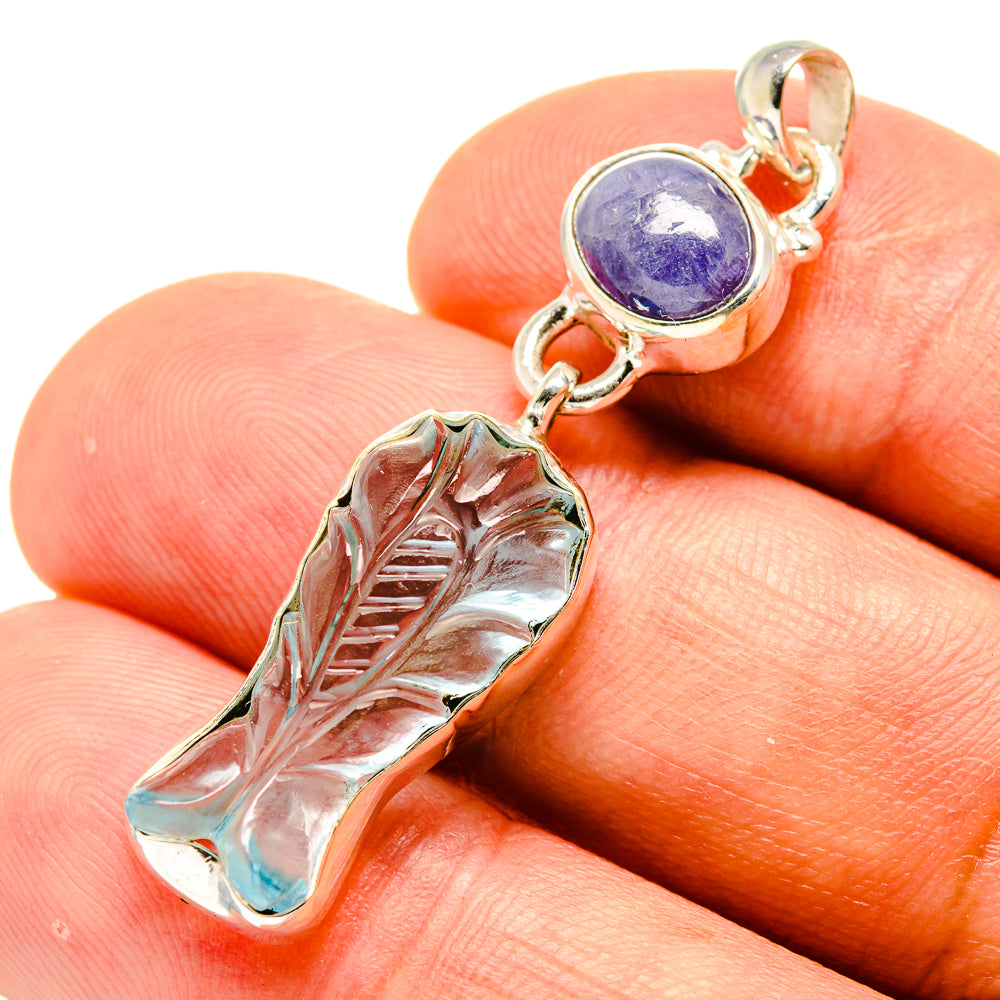 Aquamarine, Tanzanite Pendants handcrafted by Anasilvercos - PD758767