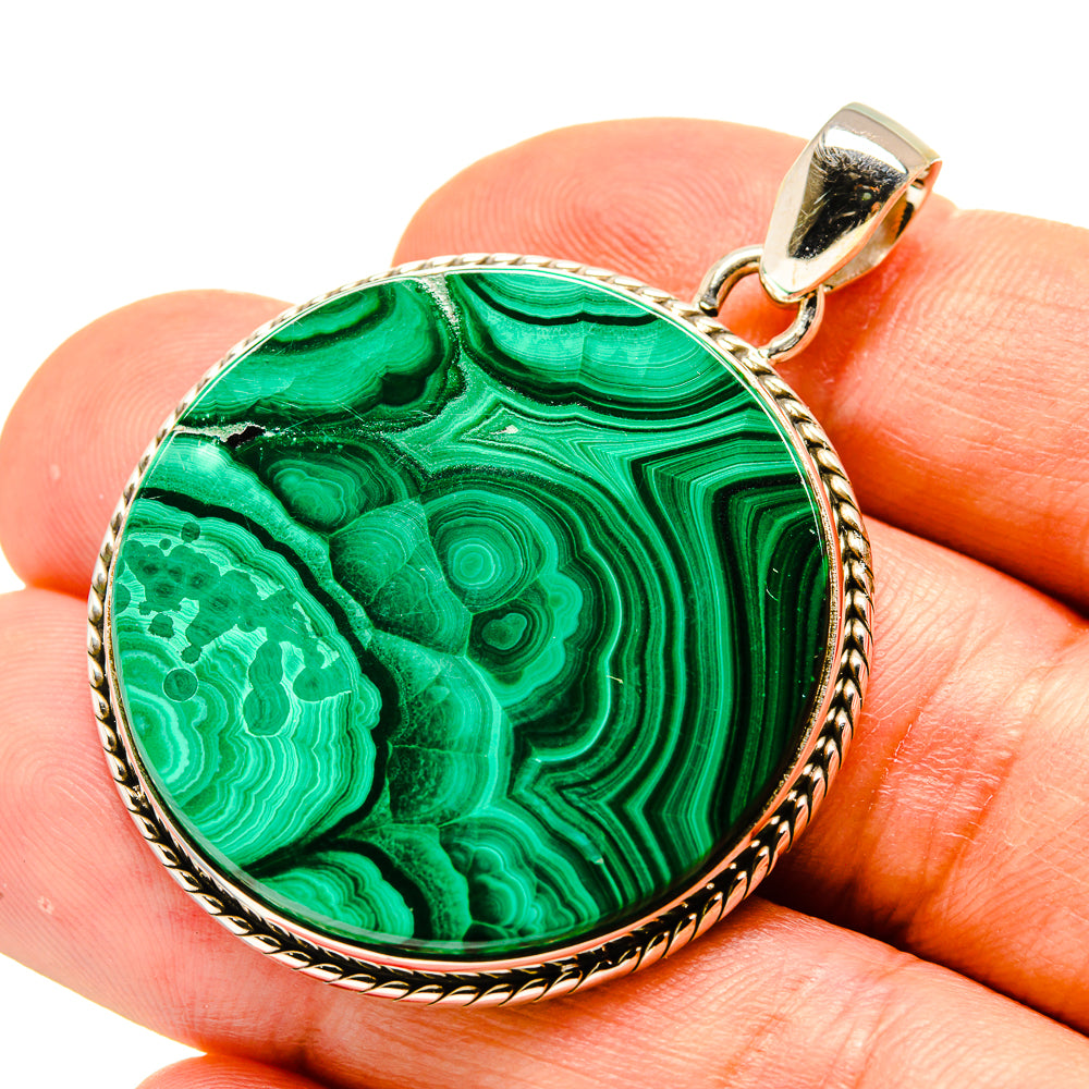 Malachite Pendants handcrafted by Anasilvercos - PD758779