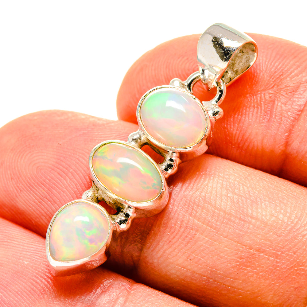 Ethiopian Opal Pendants handcrafted by Anasilvercos - PD758789