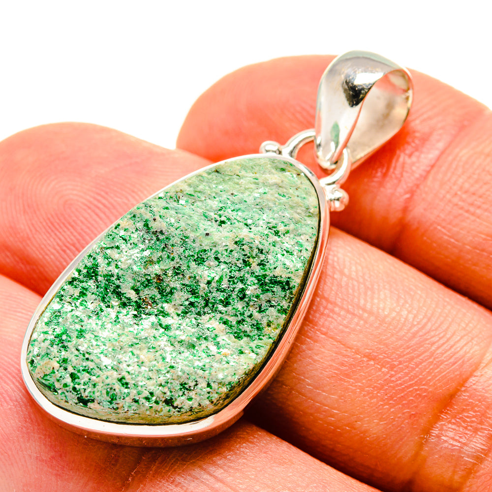 Green Fuchsite Pendants handcrafted by Anasilvercos - PD758800