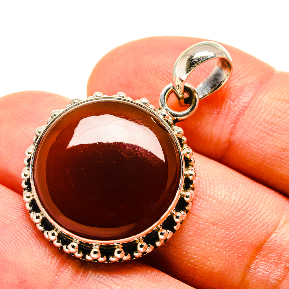 Red Onyx Pendants handcrafted by Anasilvercos - PD758802