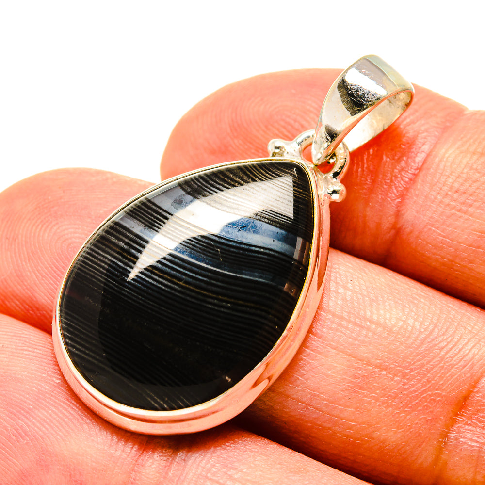 Psilomelane Pendants handcrafted by Anasilvercos - PD758805