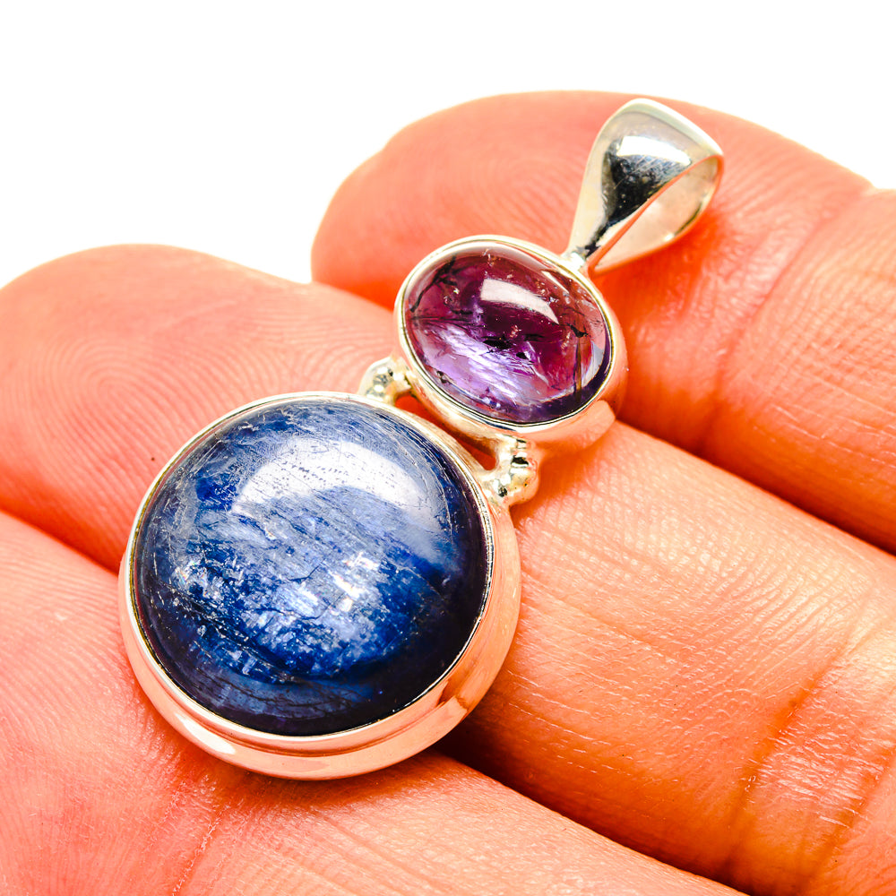 Kyanite, Tanzanite Pendants handcrafted by Anasilvercos - PD758819