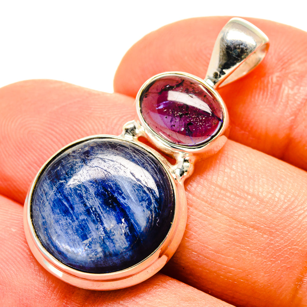Kyanite, Tanzanite Pendants handcrafted by Anasilvercos - PD758820