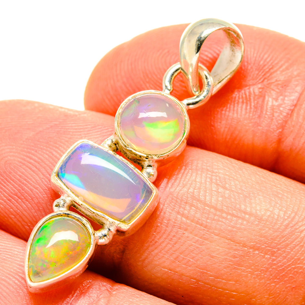 Ethiopian Opal Pendants handcrafted by Anasilvercos - PD758822