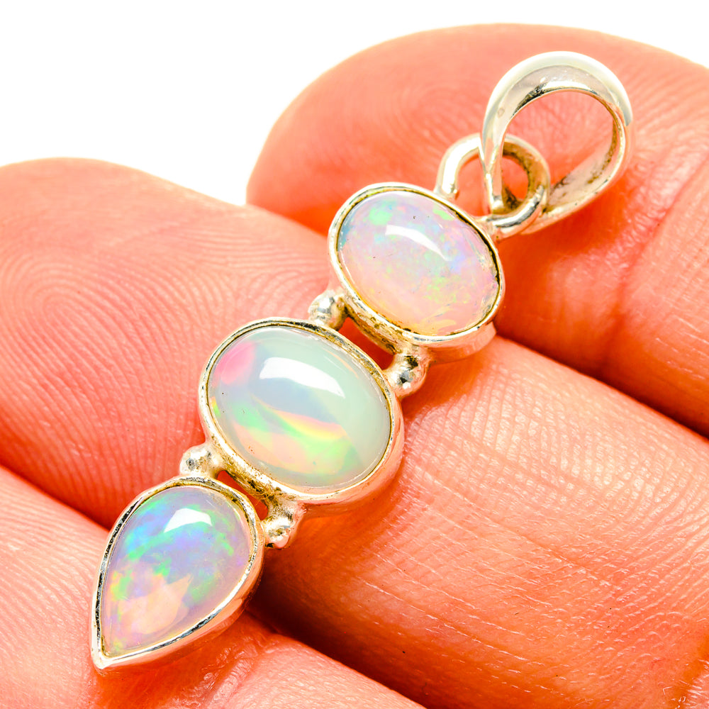 Ethiopian Opal Pendants handcrafted by Anasilvercos - PD758825