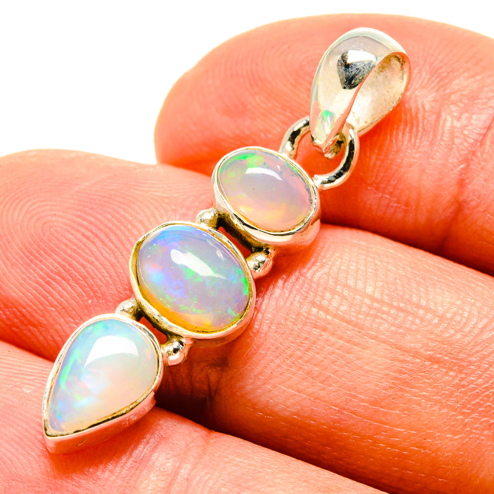 Ethiopian Opal Pendants handcrafted by Anasilvercos - PD758846