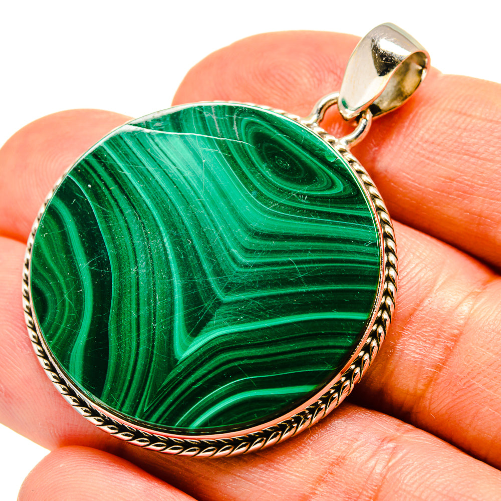 Malachite Pendants handcrafted by Anasilvercos - PD758874