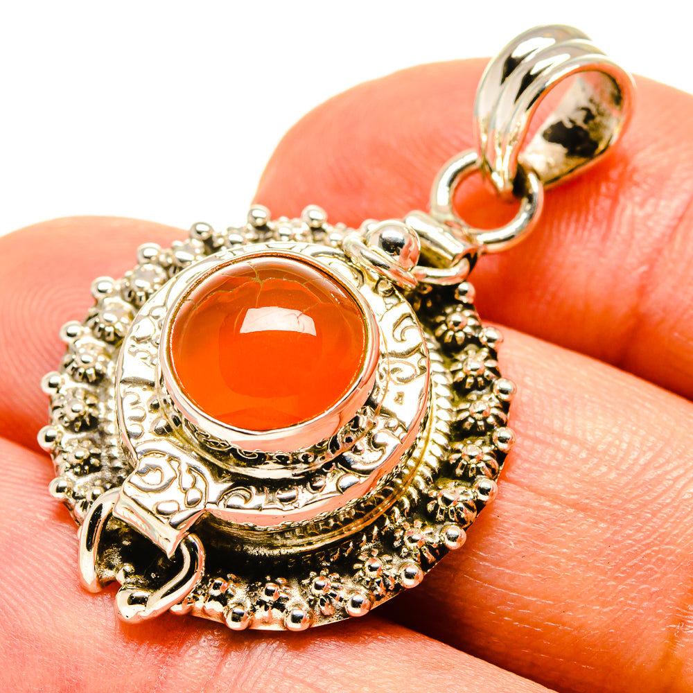 Carnelian Pendants handcrafted by Anasilvercos - PD758890