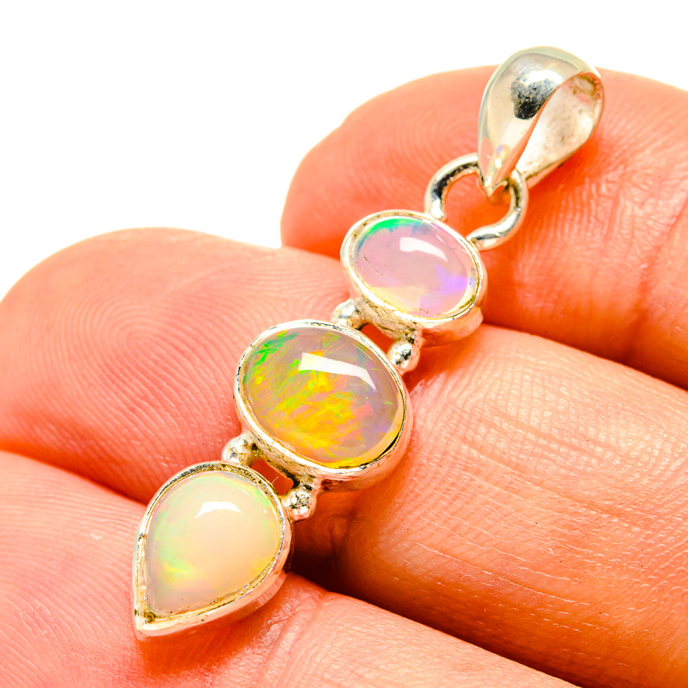 Ethiopian Opal Pendants handcrafted by Anasilvercos - PD758895