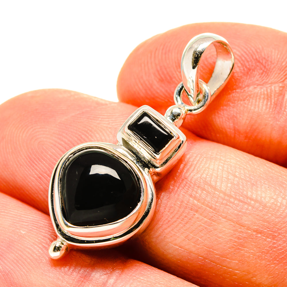 Black Onyx Pendants handcrafted by Anasilvercos - PD758900