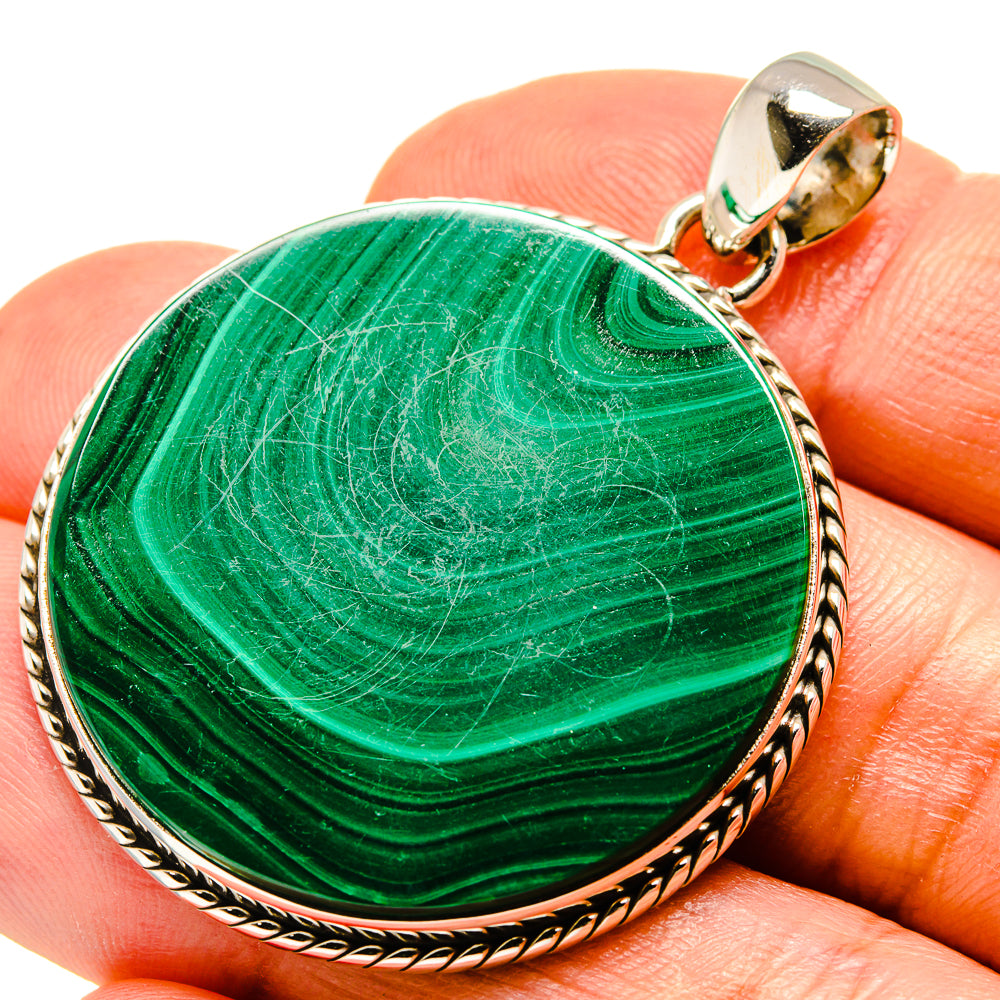 Malachite Pendants handcrafted by Anasilvercos - PD758905