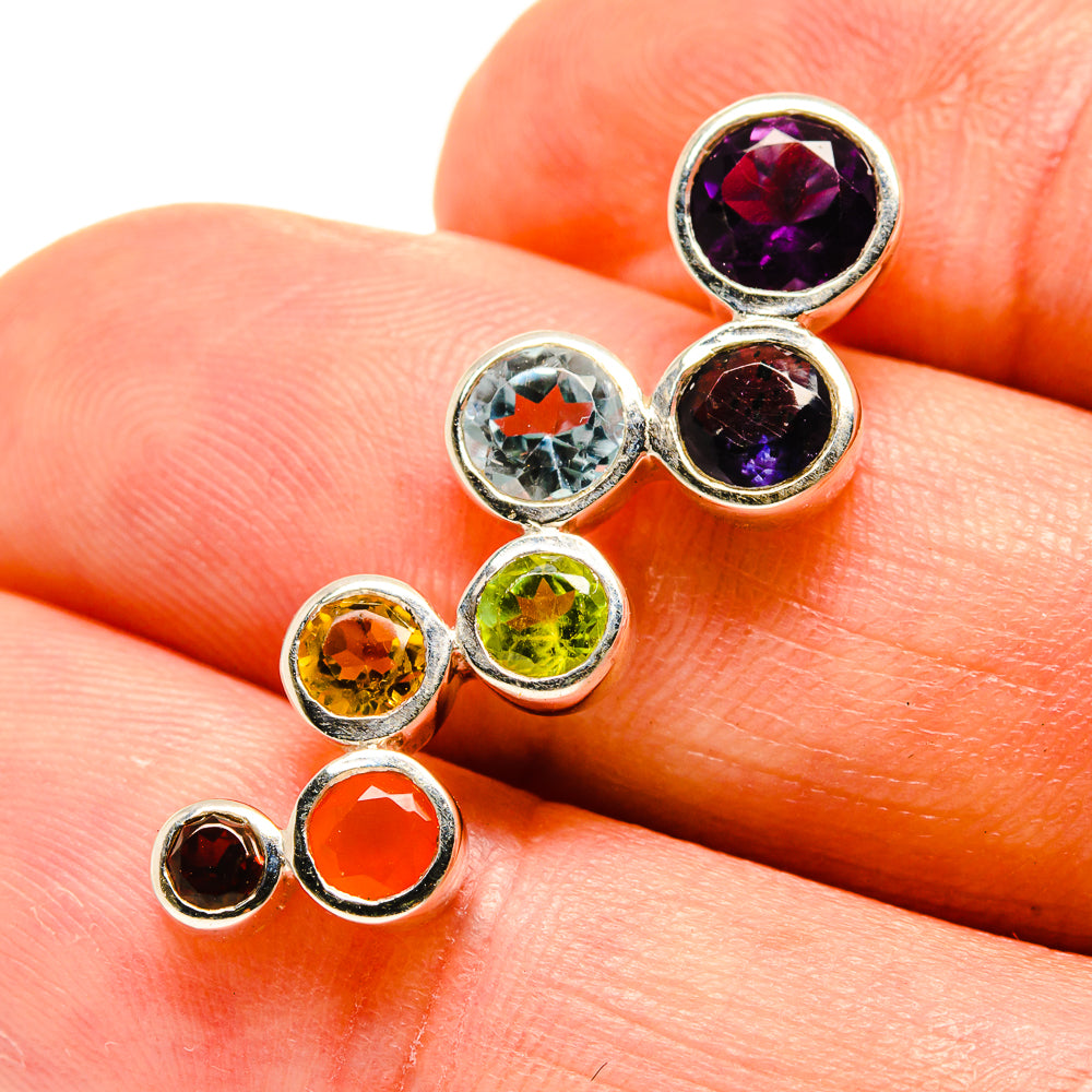 Multi-Stone Chakra Pendants handcrafted by Anasilvercos - PD758910
