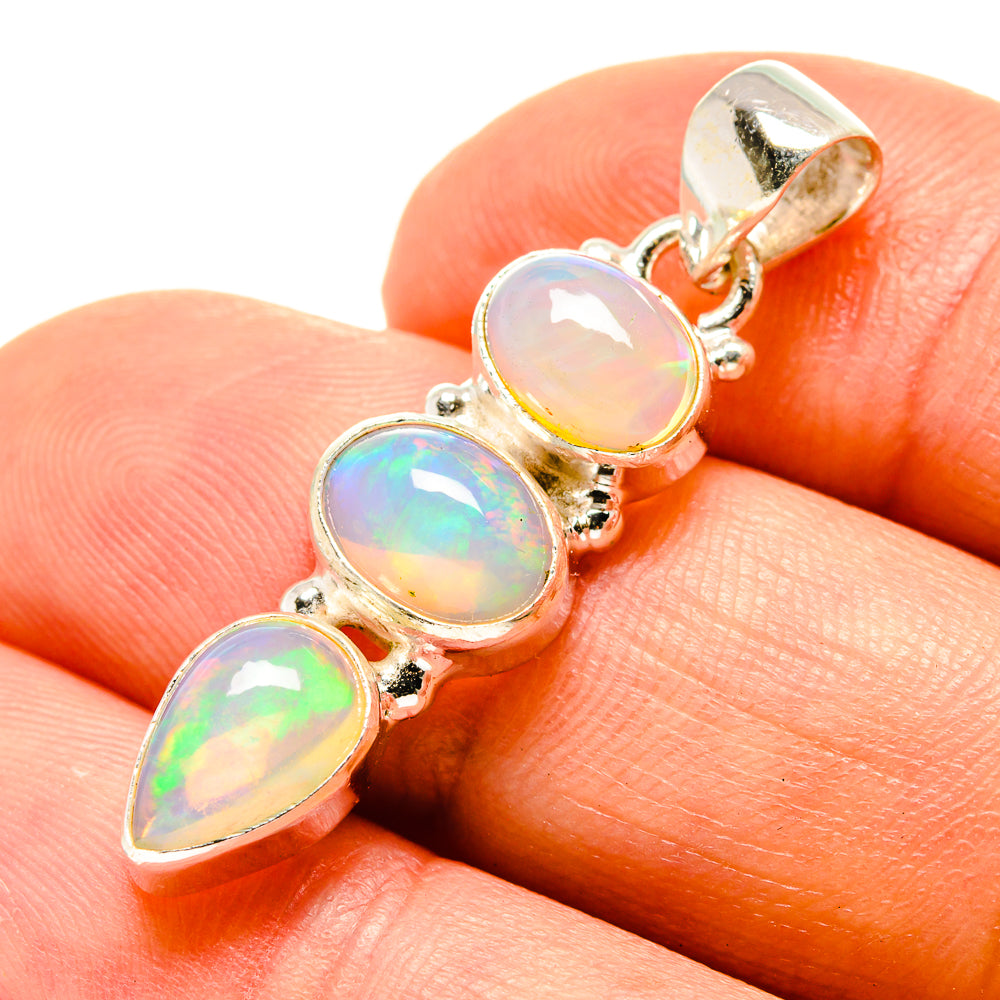 Ethiopian Opal Pendants handcrafted by Anasilvercos - PD758913