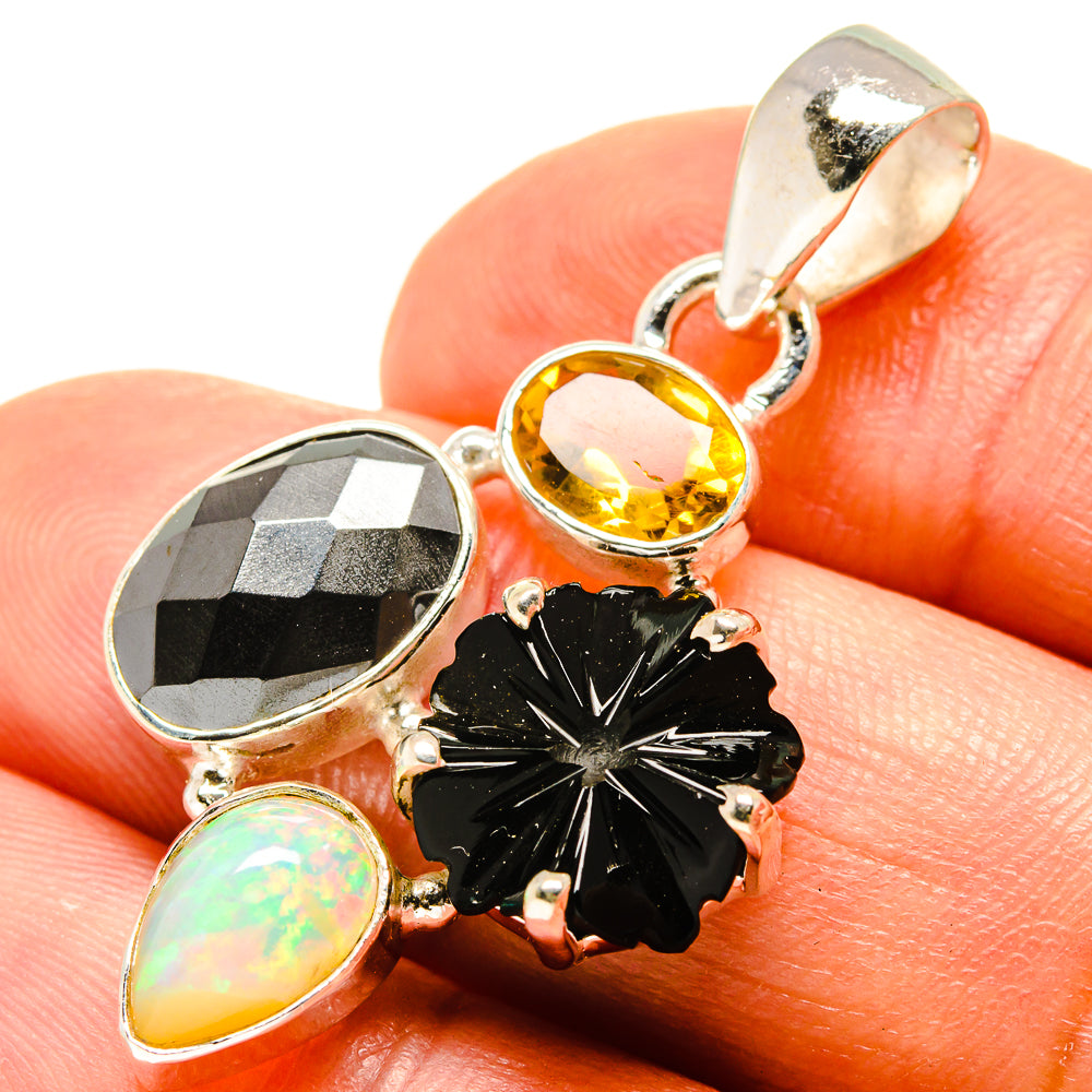 Black Onyx Pendants handcrafted by Anasilvercos - PD758915