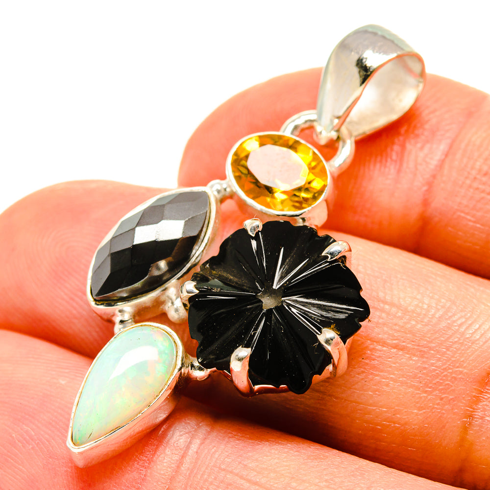 Black Onyx Pendants handcrafted by Anasilvercos - PD758927