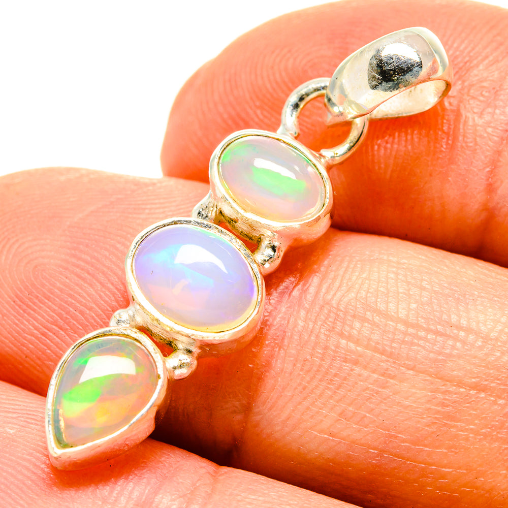 Ethiopian Opal Pendants handcrafted by Anasilvercos - PD758956