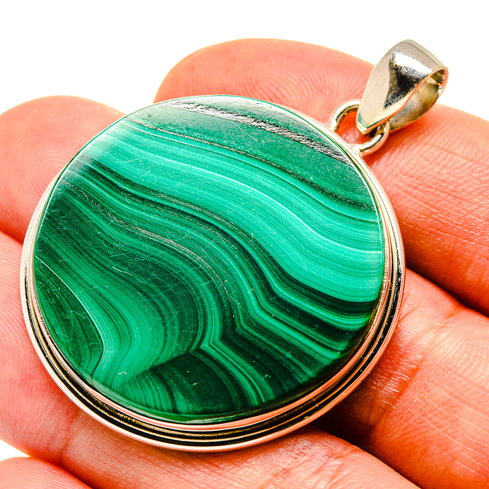 Malachite Pendants handcrafted by Anasilvercos - PD758961