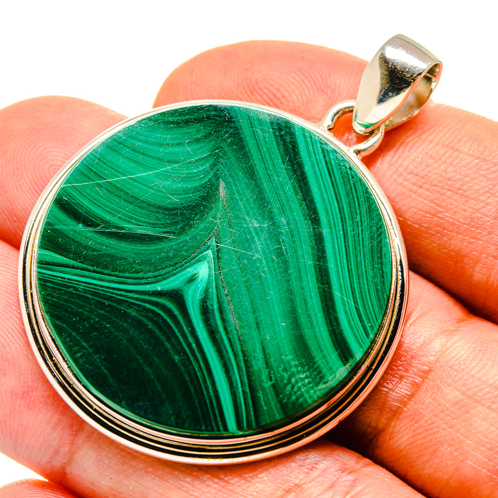 Malachite Pendants handcrafted by Anasilvercos - PD758972