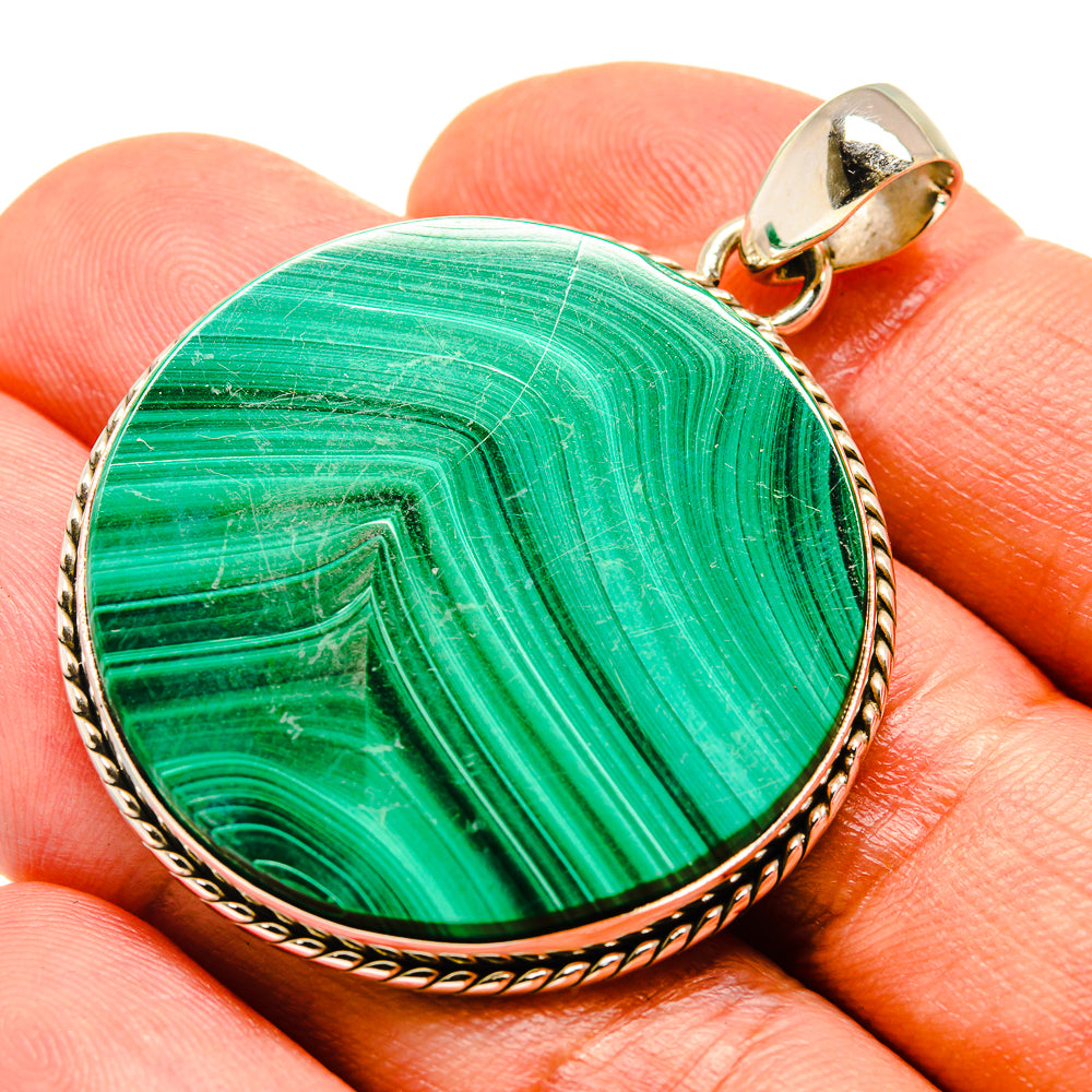 Malachite Pendants handcrafted by Anasilvercos - PD758979